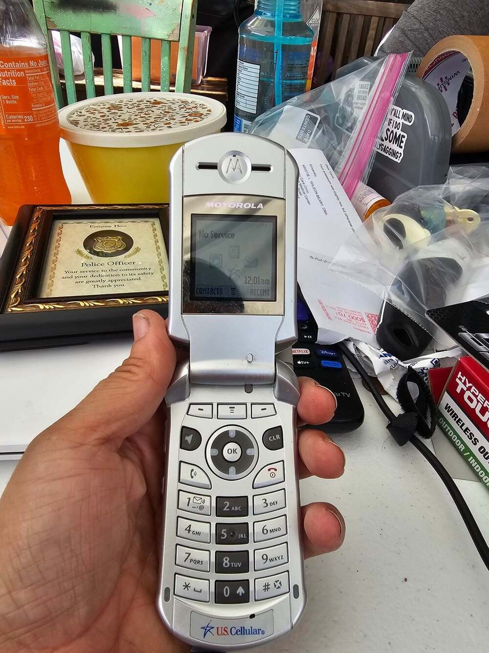 Motorola Flip Phone Dollar Sign Pattern Us Cellular